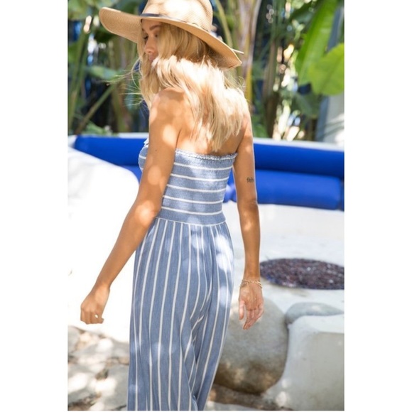 Accepting Offers π·Denim Stripe Jumpsuit - Picture 7 of 7